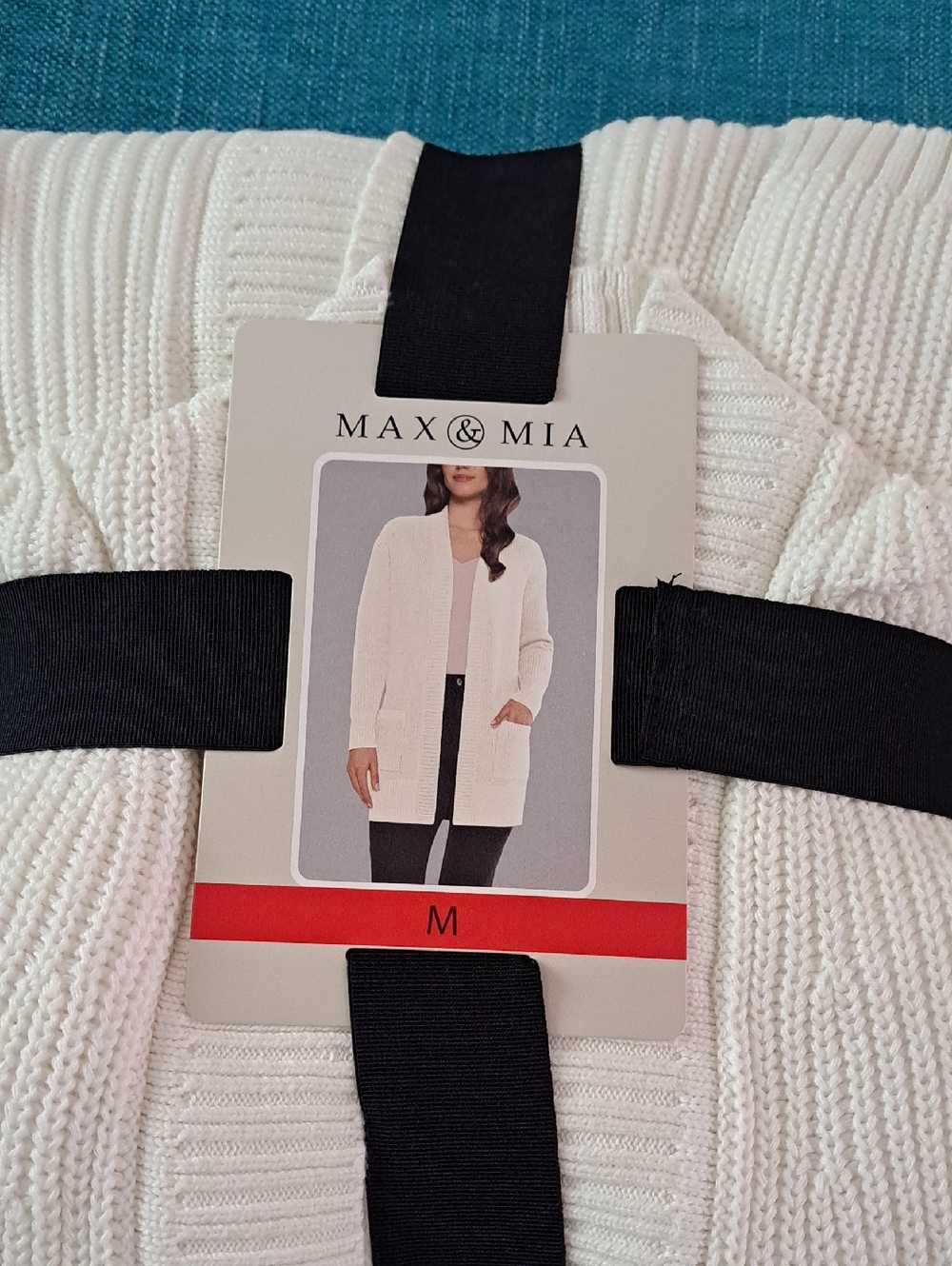 Max & Mia Cream Open Cardigan Individual  Med. & Large. New